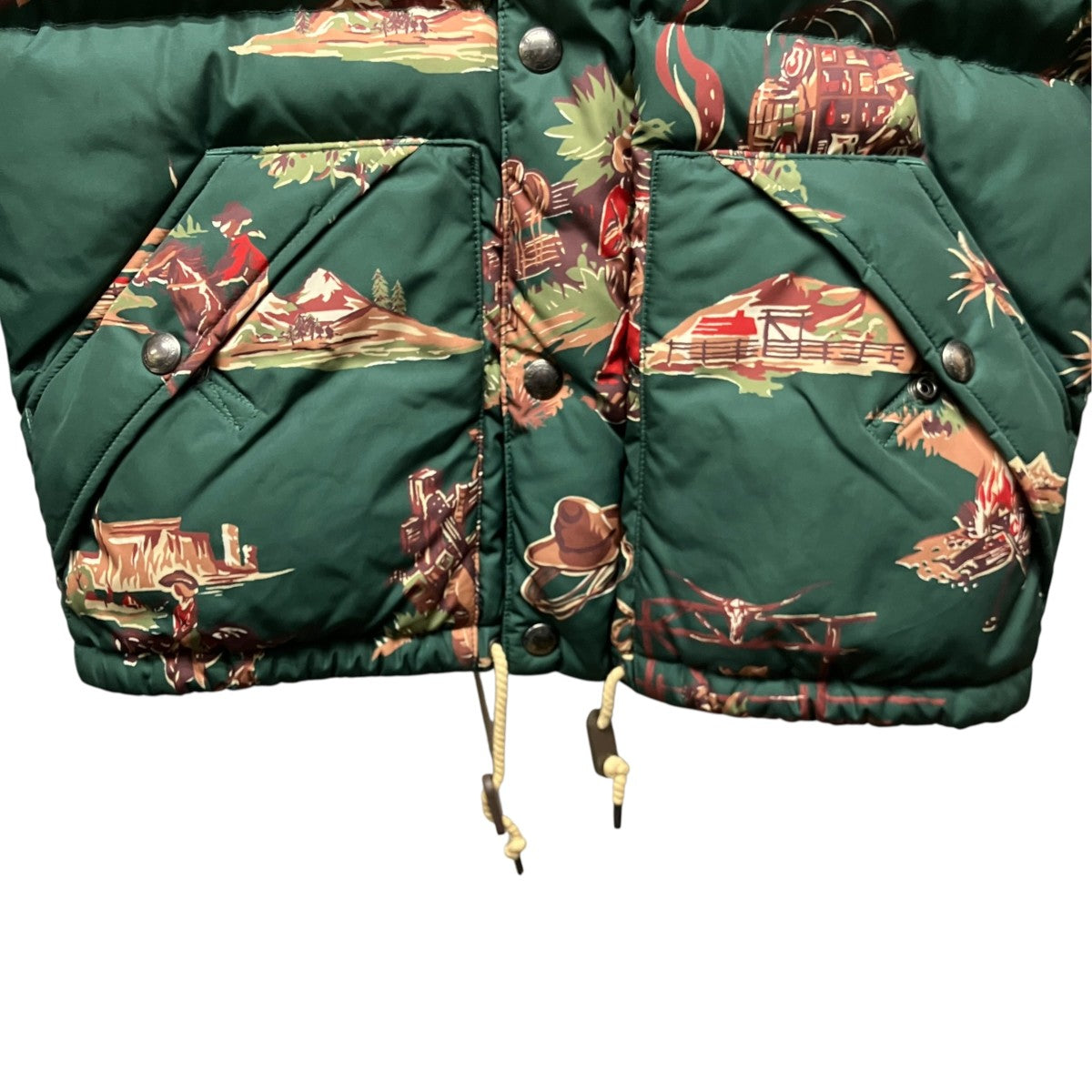 POLO RALPH LAUREN 総柄フードダウンジャケット710716328001 古着・中古-4枚目のアイテム画像