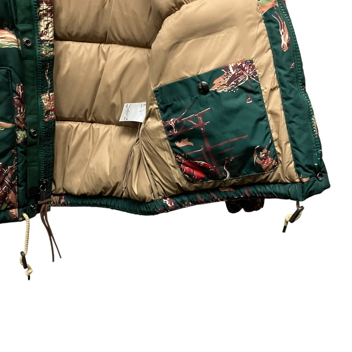 POLO RALPH LAUREN 総柄フードダウンジャケット710716328001 古着・中古-7枚目のアイテム画像