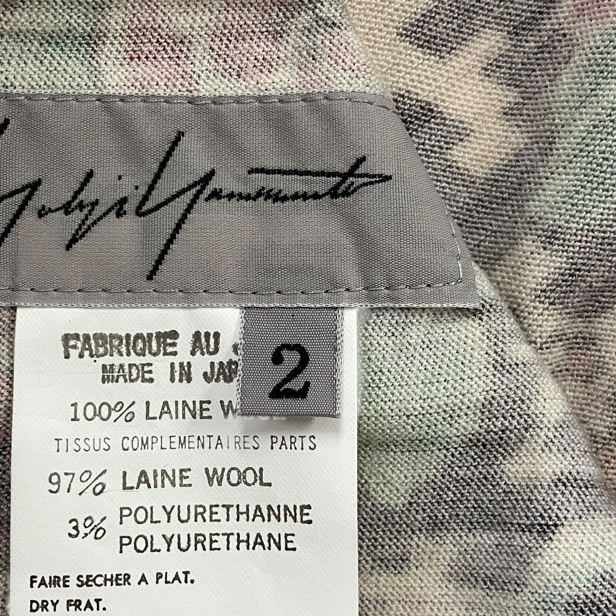 YOHJI YAMAMOTO フラワープリントバルーンスカートFJ-T06-150 古着・中古-5枚目のアイテム画像