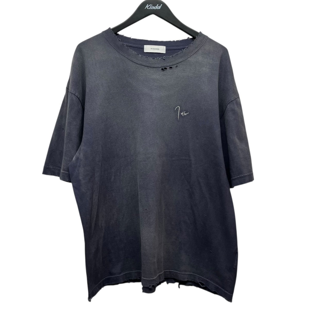Signature Pigmentdye Grunge Destroy SS TEEピグメントグランジTシャツTHE-PE25-2102