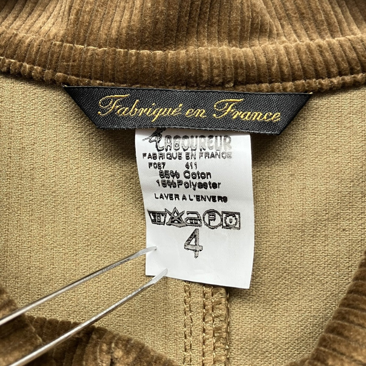 CORDUROY WORK JACKETコーデュロイワークジャケット5111-2100-4F