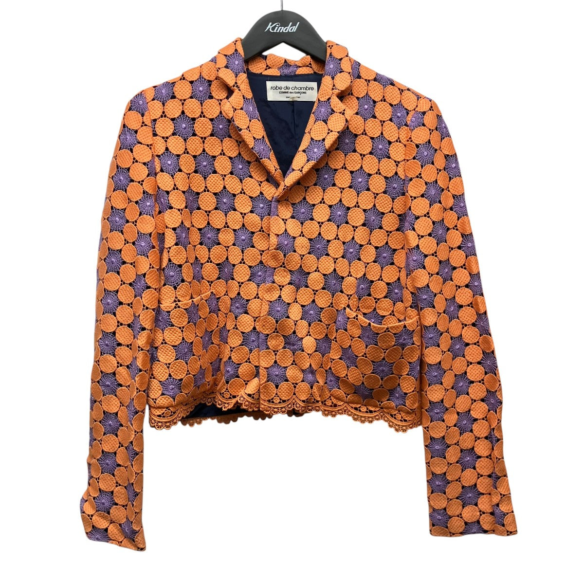ROBE DE CHAMBRE COMME DES GARCONS AD2000 刺繍レースジャケット 古着・中古-1枚目のアイテム画像