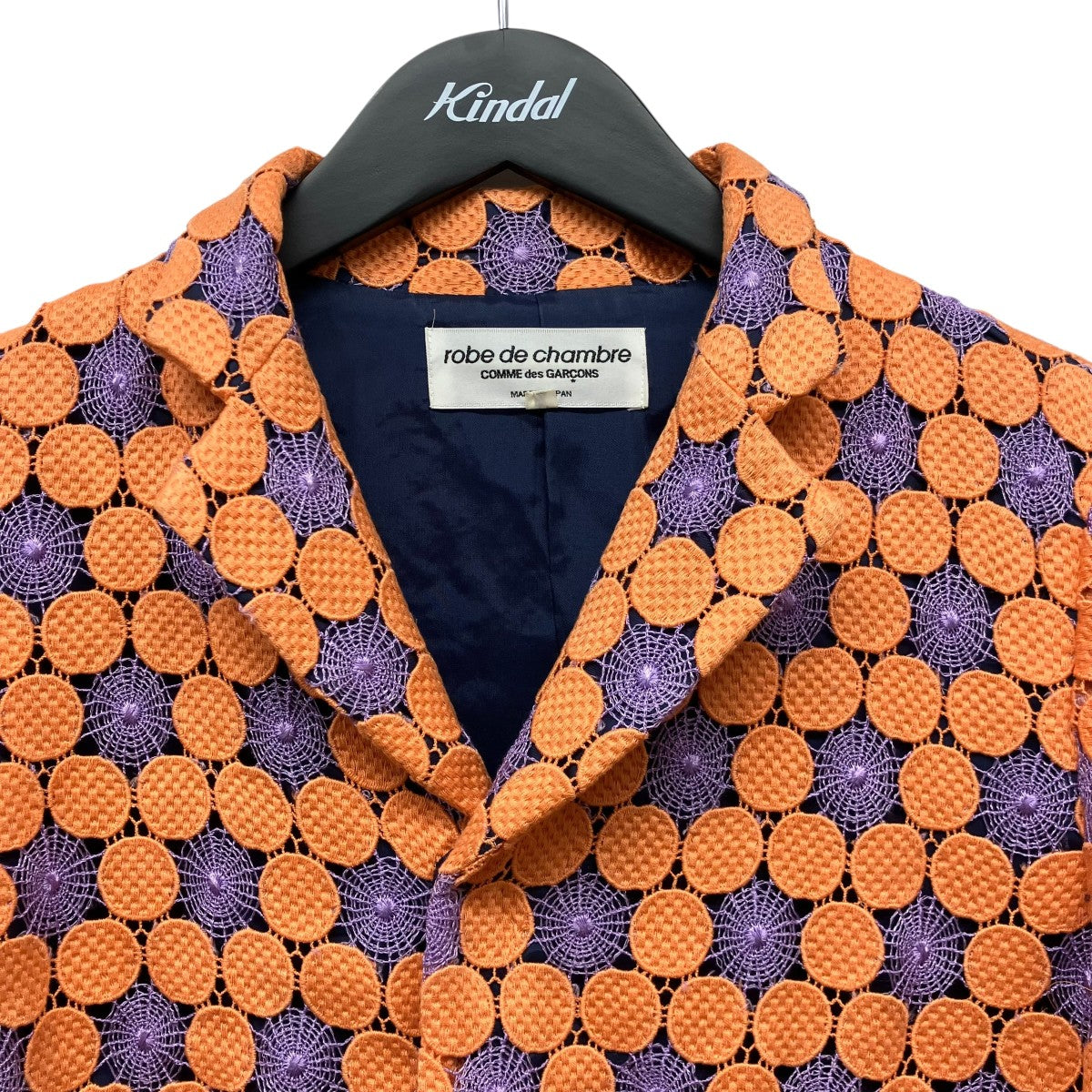 ROBE DE CHAMBRE COMME DES GARCONS AD2000 刺繍レースジャケット 古着・中古-3枚目のアイテム画像