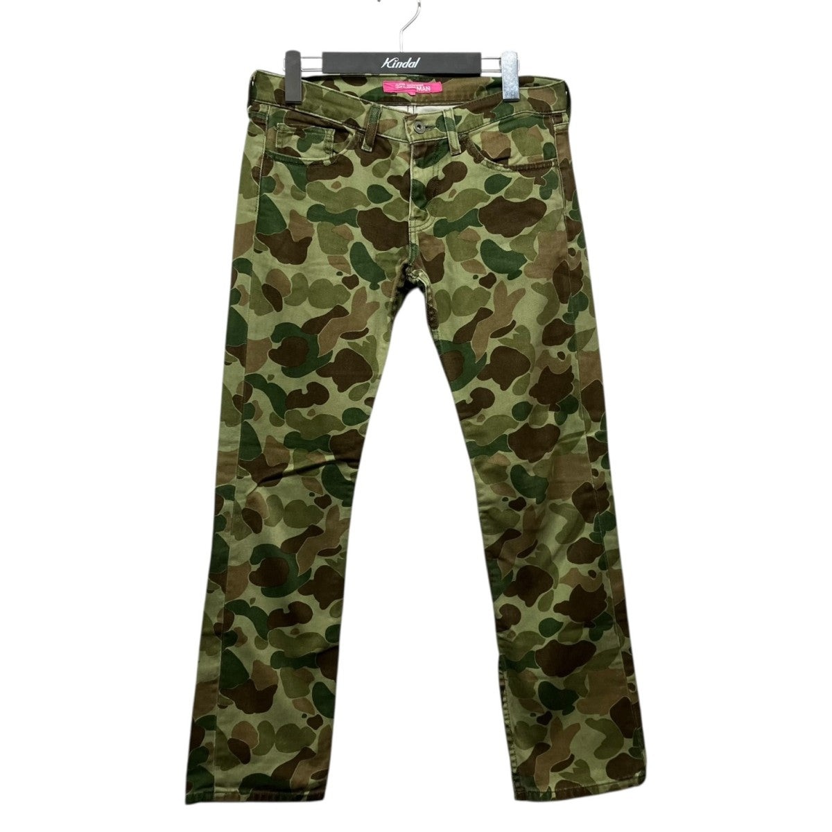 JUNYA WATANABE COMME des GARCONS MAN PINK 03SSカモフラージュパンツUM-P003 古着・中古-1枚目のアイテム画像