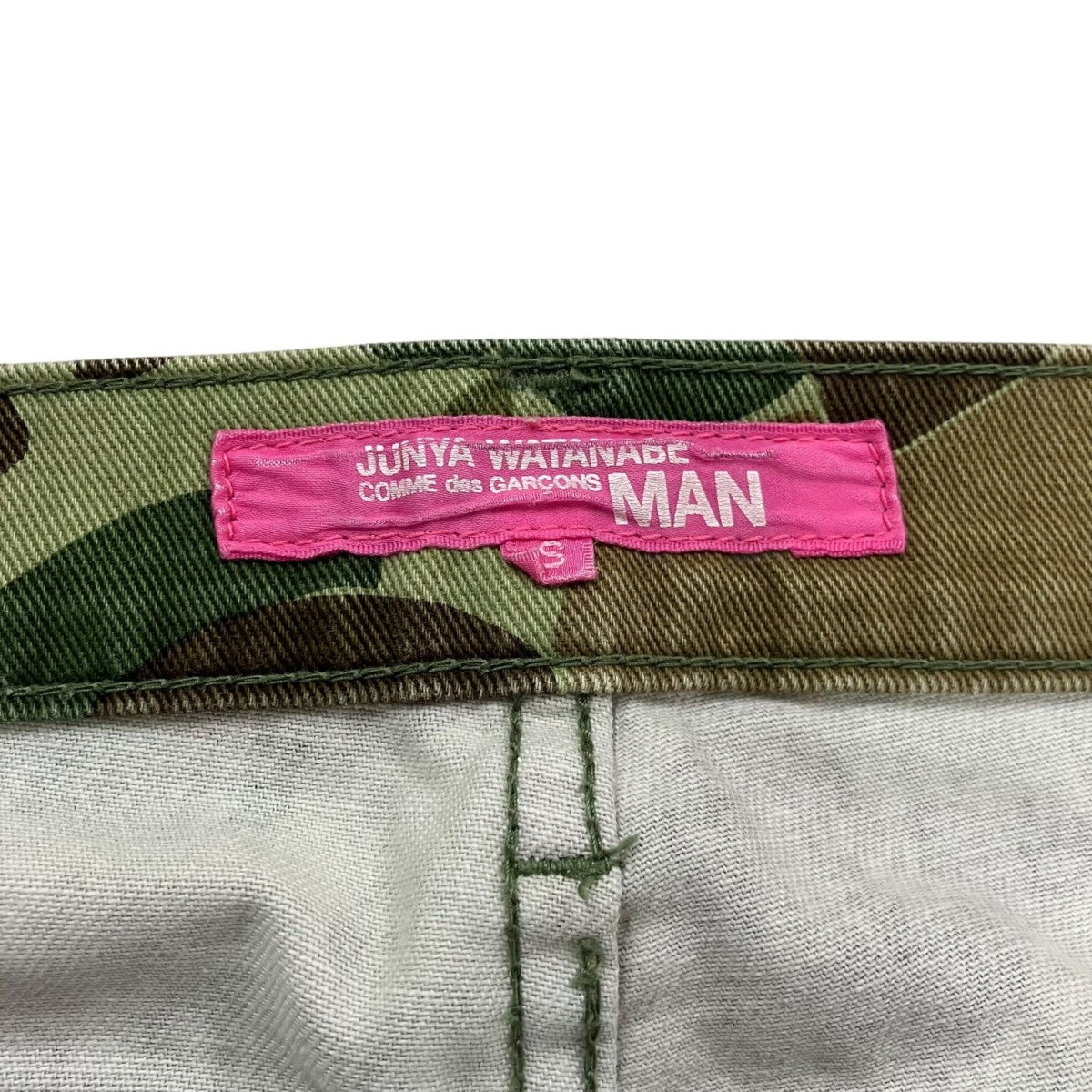 JUNYA WATANABE COMME des GARCONS MAN PINK 03SSカモフラージュパンツUM-P003 古着・中古-3枚目のアイテム画像