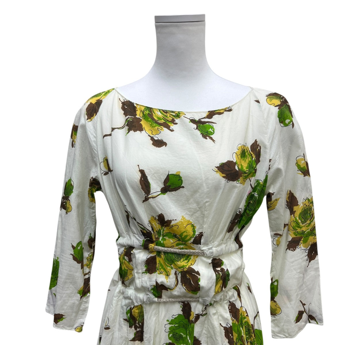 MARNI 総柄長袖ワンピース 古着・中古-4枚目のアイテム画像