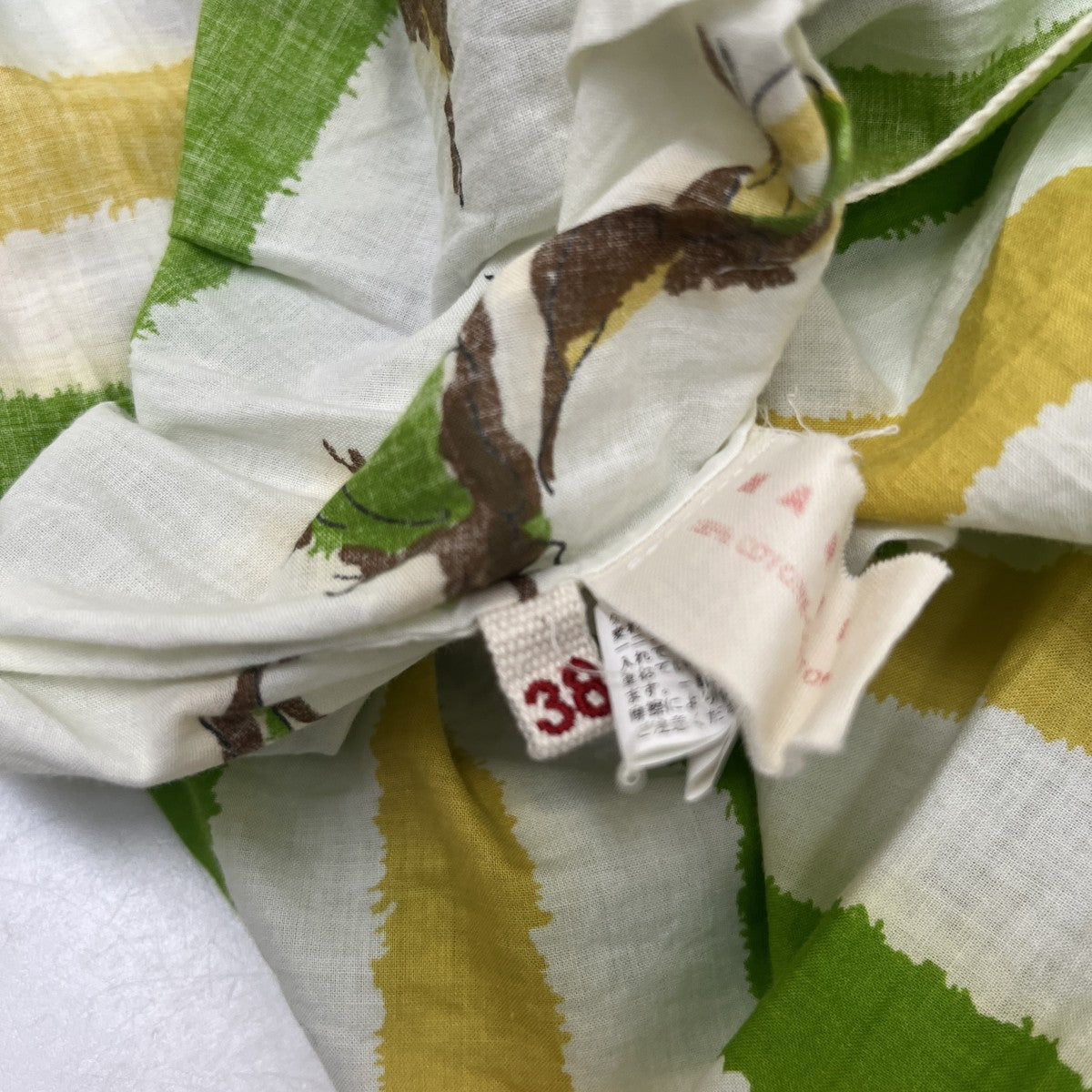 MARNI 総柄長袖ワンピース 古着・中古-7枚目のアイテム画像