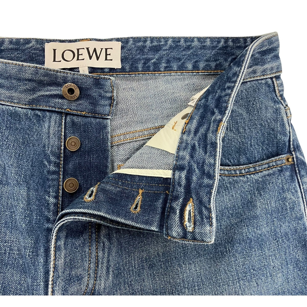 LOEWE ミディアムウェイトデニムパンツ 古着・中古-3枚目のアイテム画像