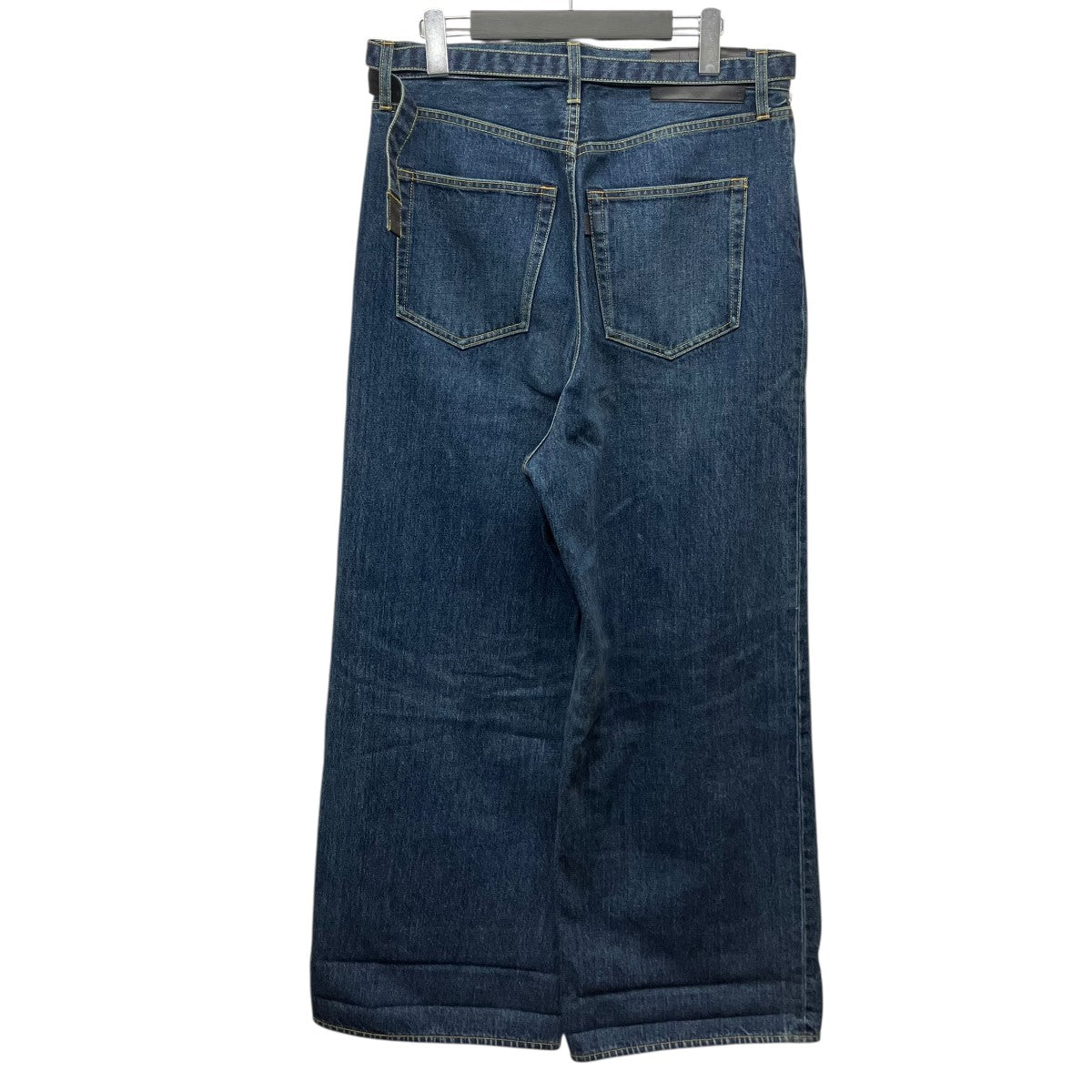 sacai 「Wide Denim Pants」ベルテッドデニムパンツ 古着・中古-2枚目のアイテム画像