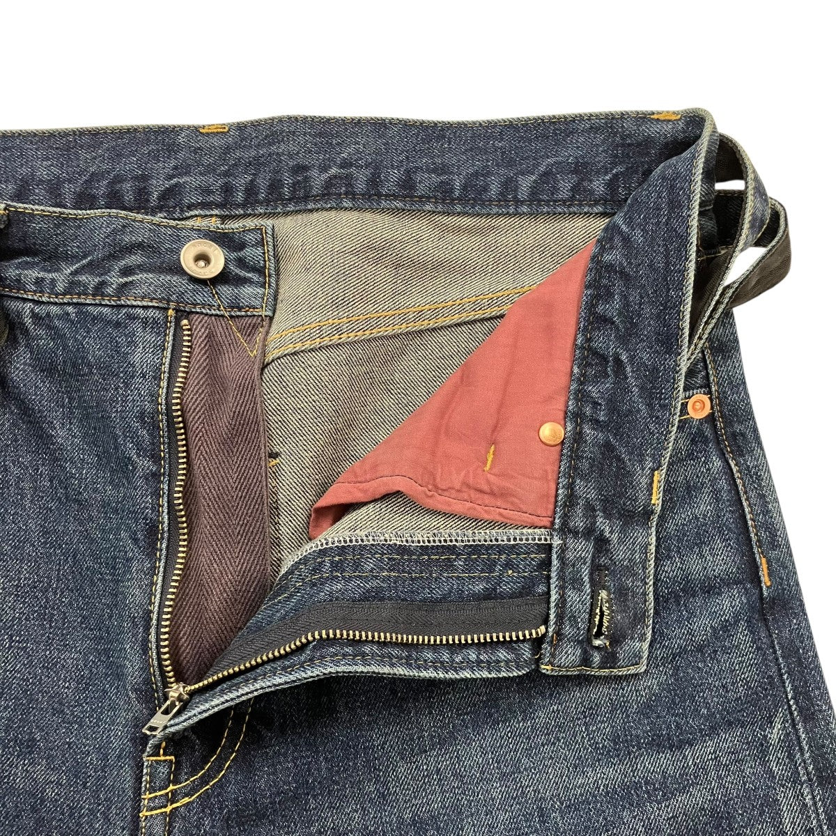 sacai 「Wide Denim Pants」ベルテッドデニムパンツ 古着・中古-4枚目のアイテム画像