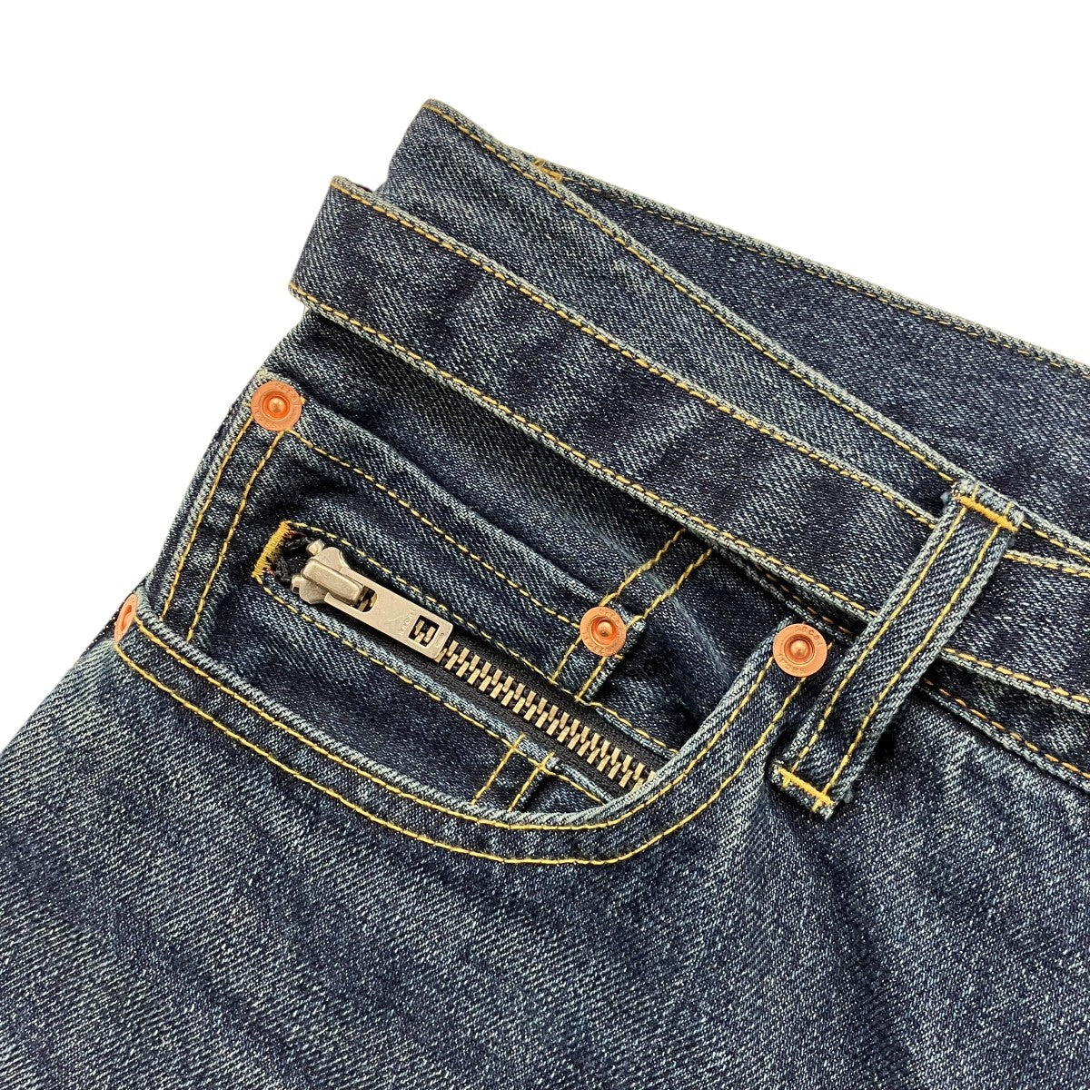 sacai 「Wide Denim Pants」ベルテッドデニムパンツ 古着・中古-5枚目のアイテム画像