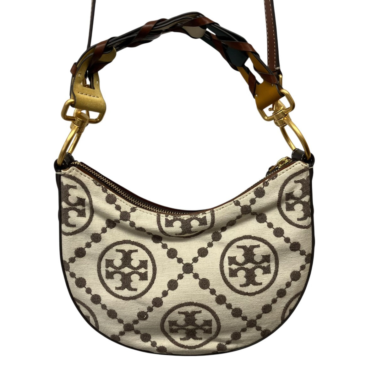 TORY BURCH Tモノグラム グロメット ミニクレセントバッグ10009171 古着・中古-2枚目のアイテム画像