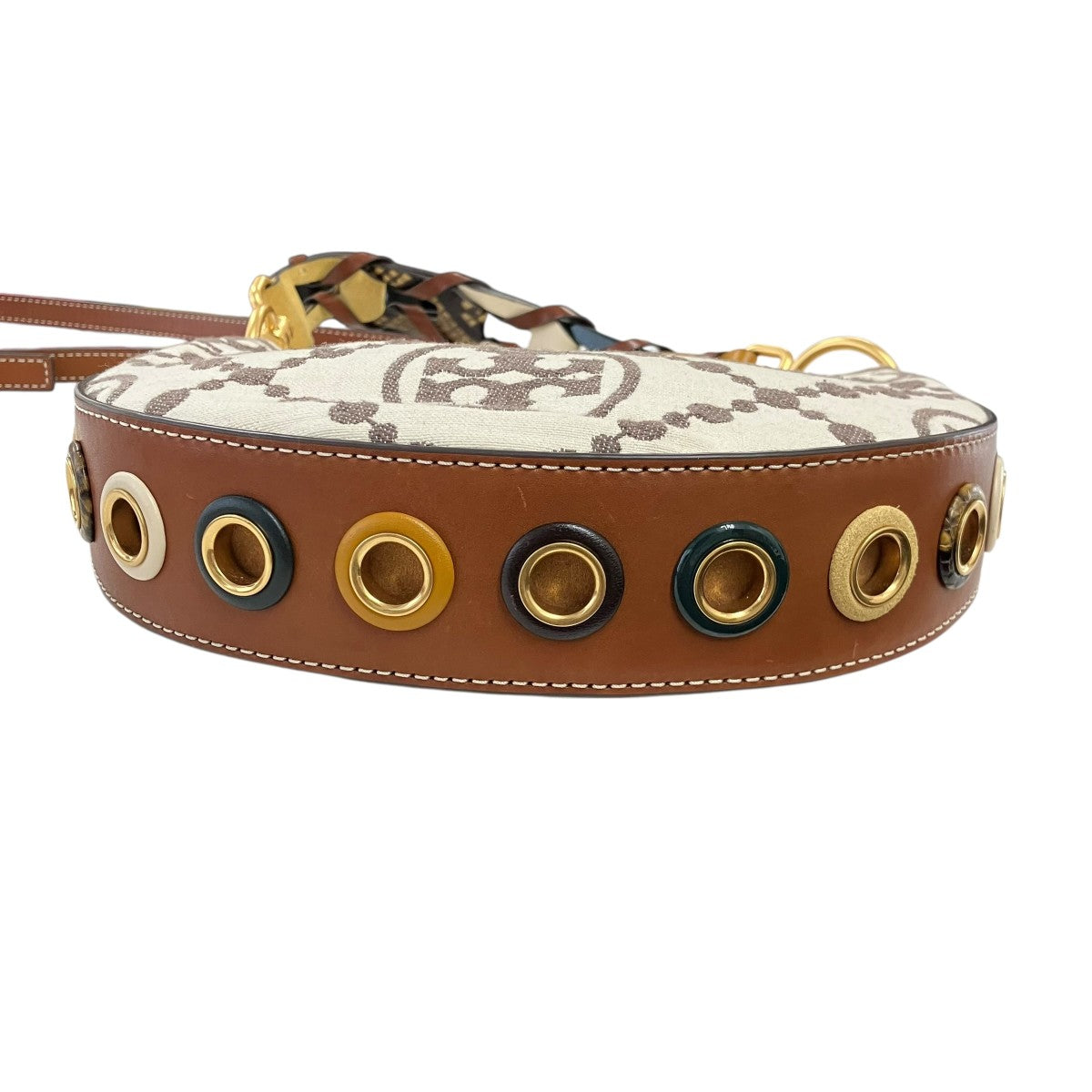 TORY BURCH Tモノグラム グロメット ミニクレセントバッグ10009171 古着・中古-5枚目のアイテム画像