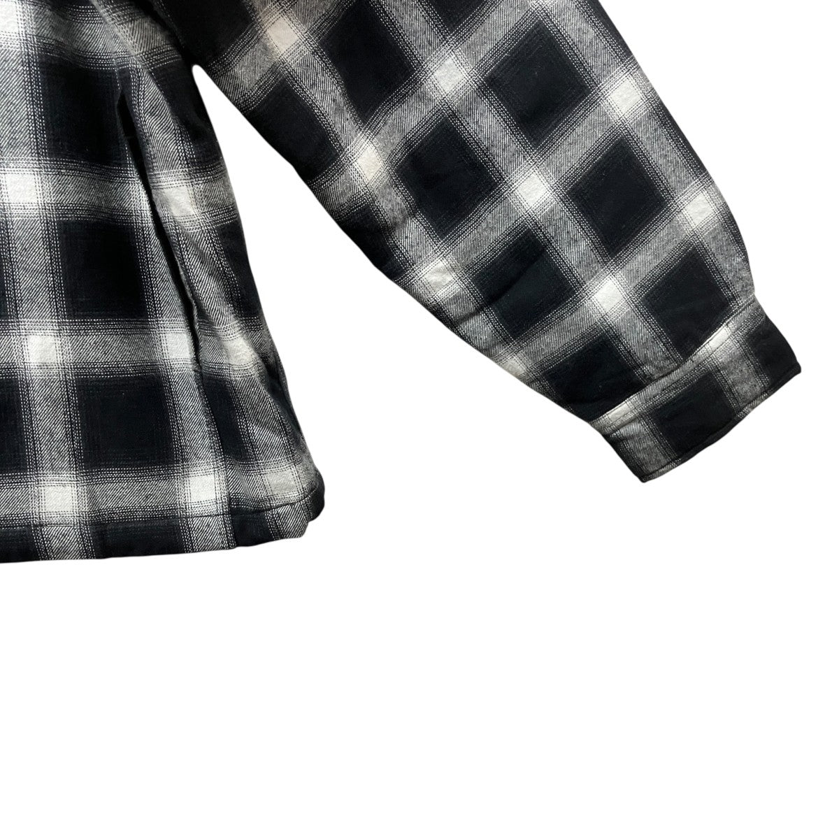 25AWZIP UP SHIRTジップアップワッペンチェックシャツ