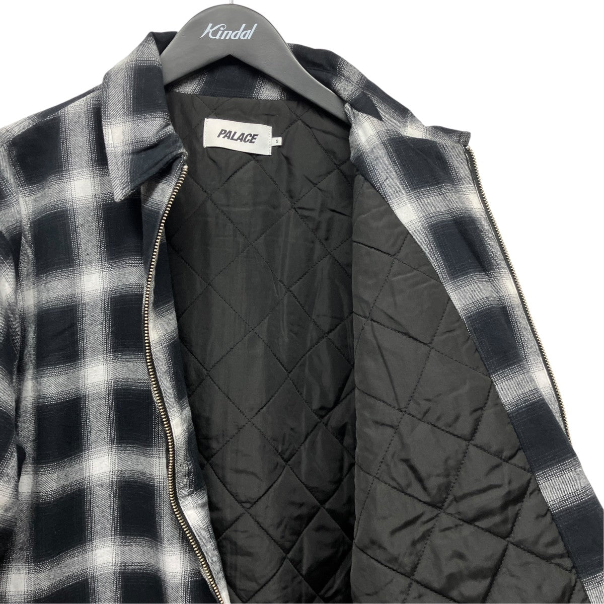 25AWZIP UP SHIRTジップアップワッペンチェックシャツ