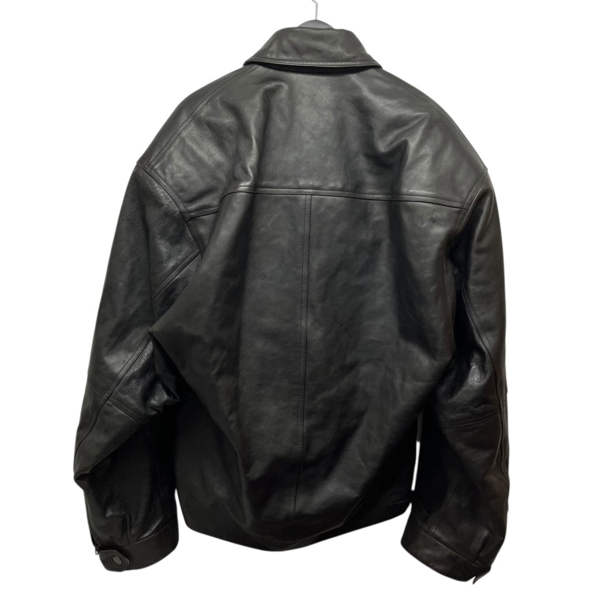 BALENCIAGA コクーン キック ジップ レザージャケット 古着・中古-2枚目のアイテム画像
