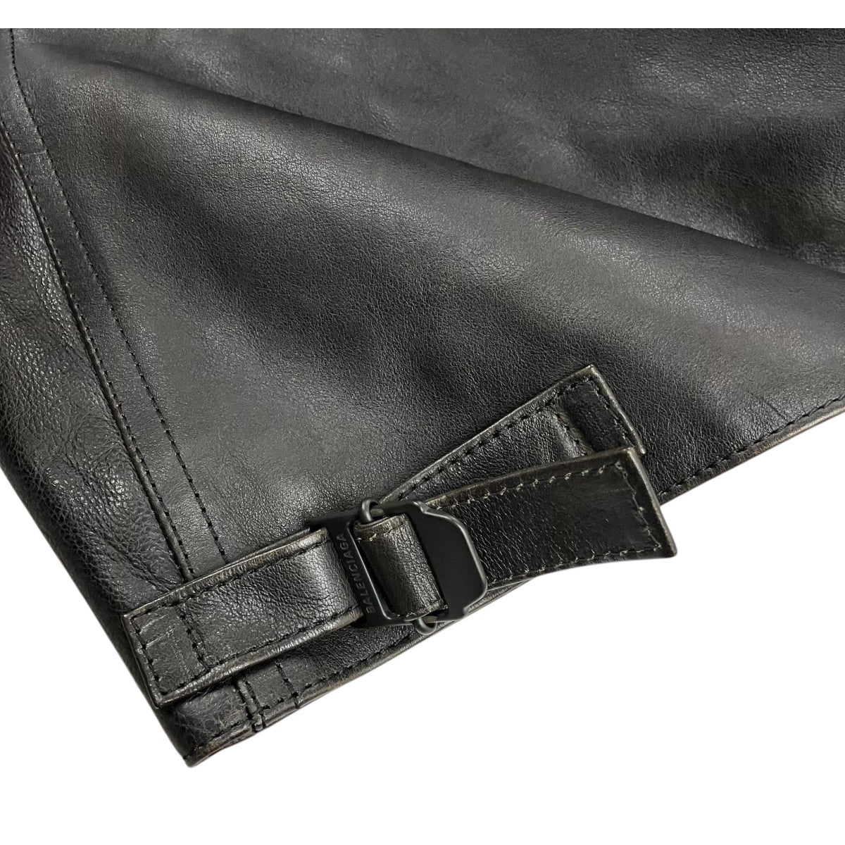BALENCIAGA コクーン キック ジップ レザージャケット 古着・中古-5枚目のアイテム画像