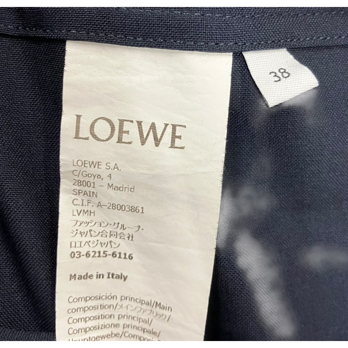 LOEWE ショートスリーブシャツ 古着・中古-5枚目のアイテム画像
