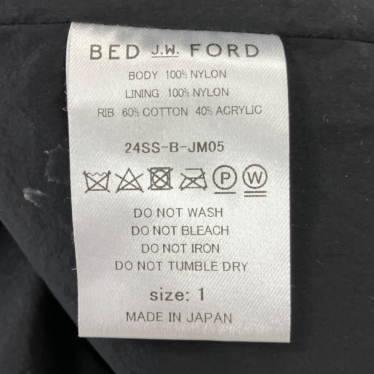 BED J．W． FORD Inner Pocket MA-1インナーポケットMA-1ジャケット24SS-B-JM05 古着・中古-7枚目のアイテム画像