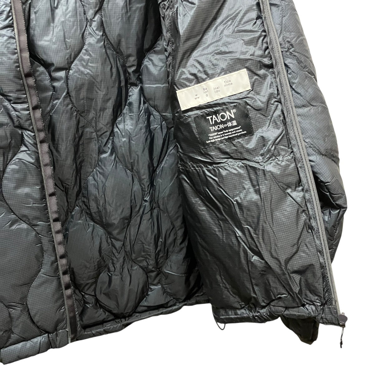 BAL×TAION REMOVABLE SLEEVE DOWN JACKETフーデットキルティングダウンジャケットBAL-TO-001 古着・中古-6枚目のアイテム画像