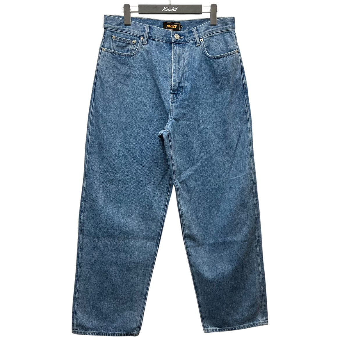 PALACE P90 BAGGY SCRIPT JEANバギーデニムパンツ 古着・中古-1枚目のアイテム画像