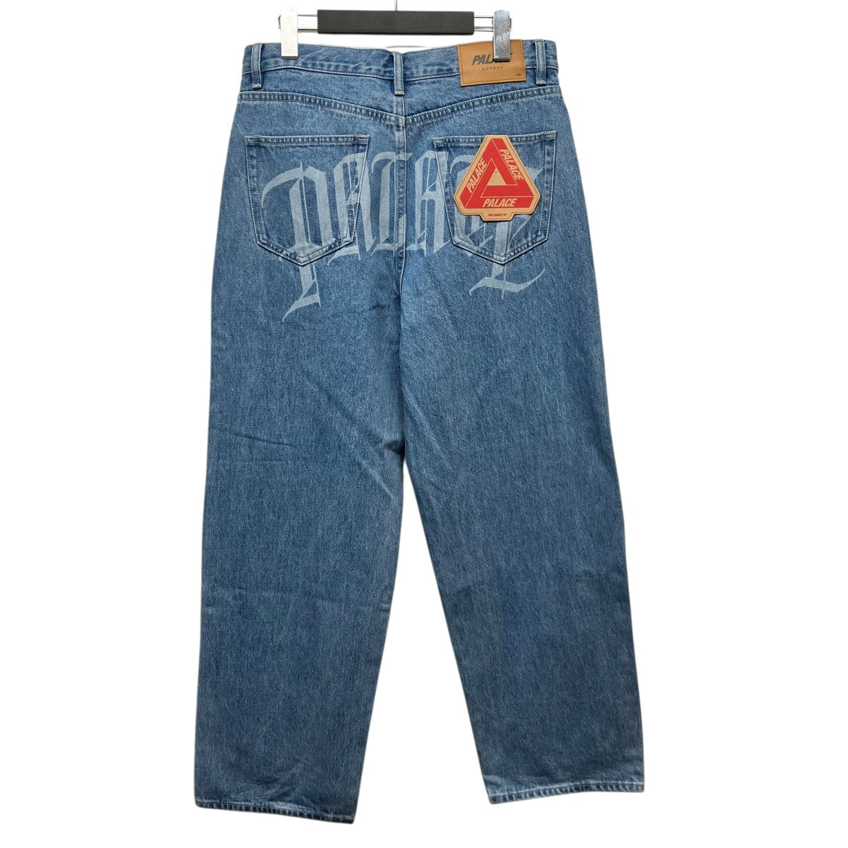 PALACE P90 BAGGY SCRIPT JEANバギーデニムパンツ 古着・中古-2枚目のアイテム画像