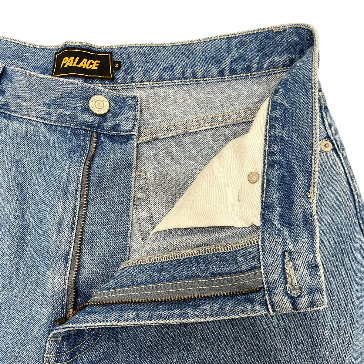 PALACE P90 BAGGY SCRIPT JEANバギーデニムパンツ 古着・中古-5枚目のアイテム画像