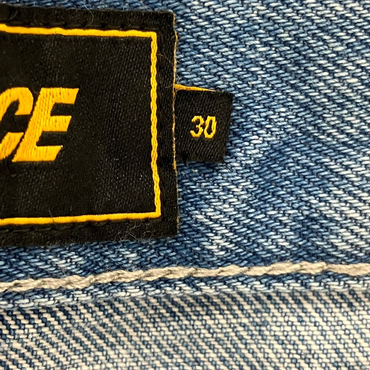 PALACE P90 BAGGY SCRIPT JEANバギーデニムパンツ 古着・中古-6枚目のアイテム画像