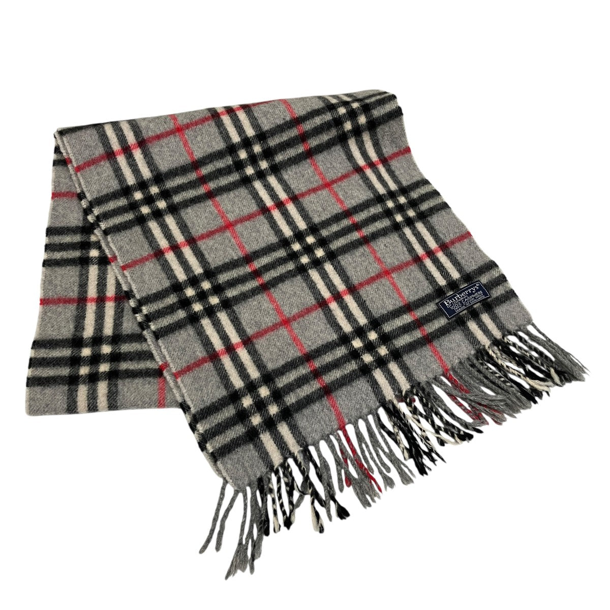 Burberry’s カシミヤチェックマフラー ユニセックス 古着・中古-1枚目のアイテム画像