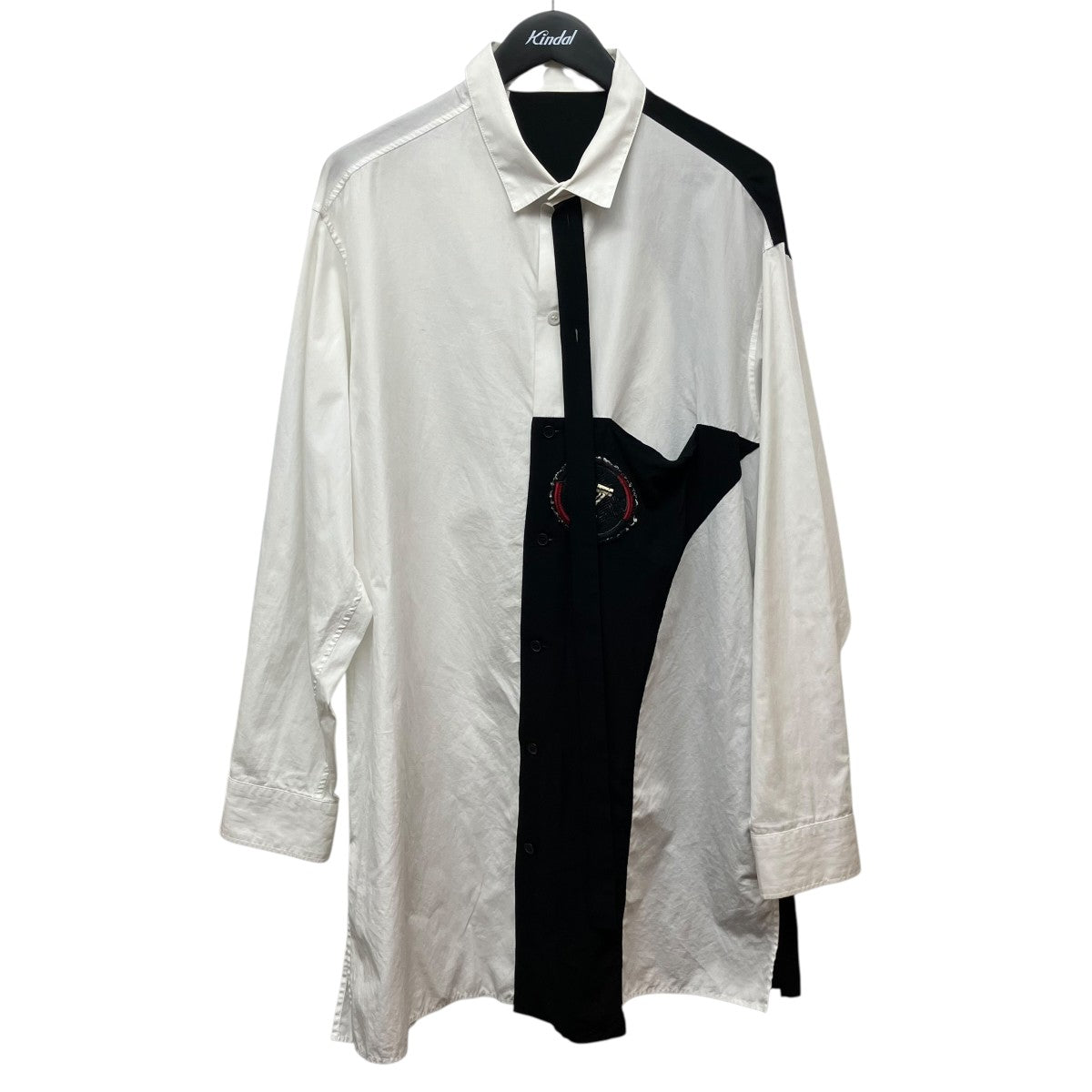 YOHJI YAMAMOTO 前切り替えシャツA 古着・中古-1枚目のアイテム画像