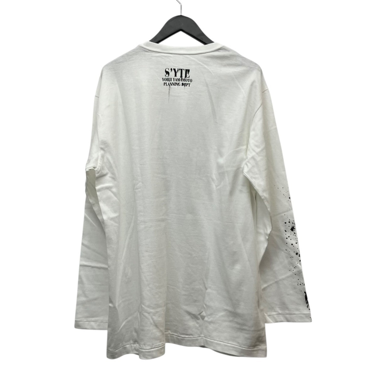 S'YTE ヨウジヤマモト　シャツ s'yte(サイトヨウジヤマモト) ペイントロングTシャツUV-T39-006 UV-T39