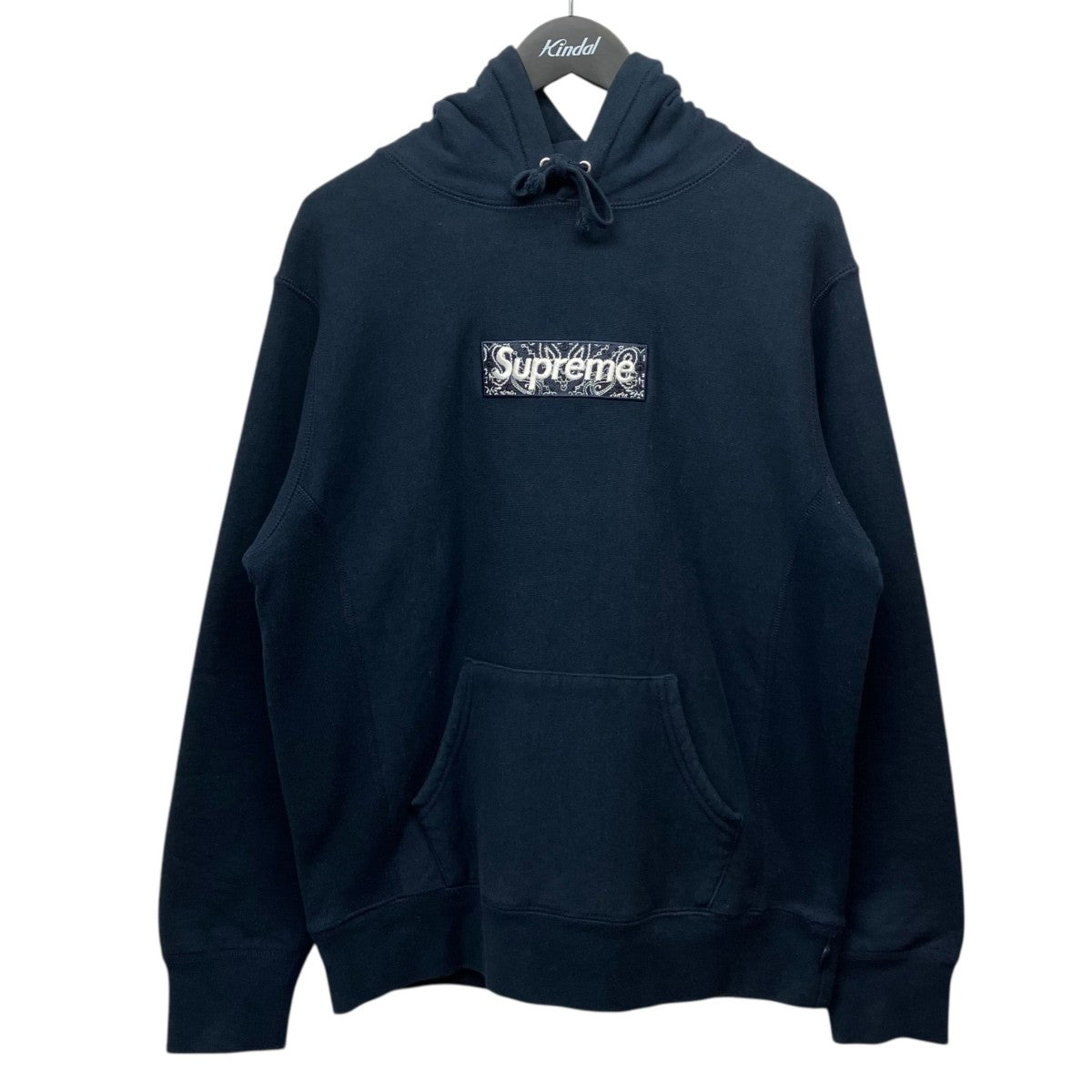Supreme 19AW「Bandana Box Logo Hooded Sweatshirt」バンダナBOXロゴプルオーバーパーカー 古着・中古-1枚目のアイテム画像