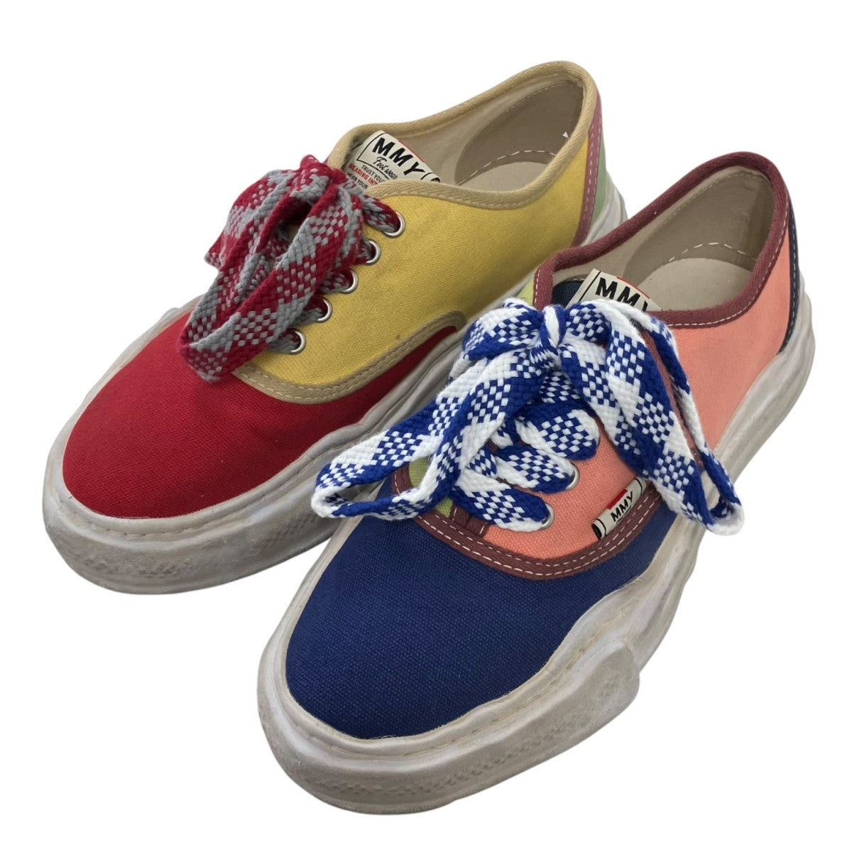 MIHARA YASUHIRO BAKER OG Sole Multi Color Canvas Low-top Sneakerベイカー オリジナルソール スニーカーA16FW737 古着・中古-2枚目のアイテム画像