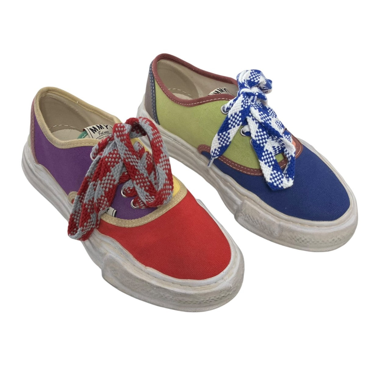 MIHARA YASUHIRO BAKER OG Sole Multi Color Canvas Low-top Sneakerベイカー オリジナルソール スニーカーA16FW737 古着・中古-4枚目のアイテム画像