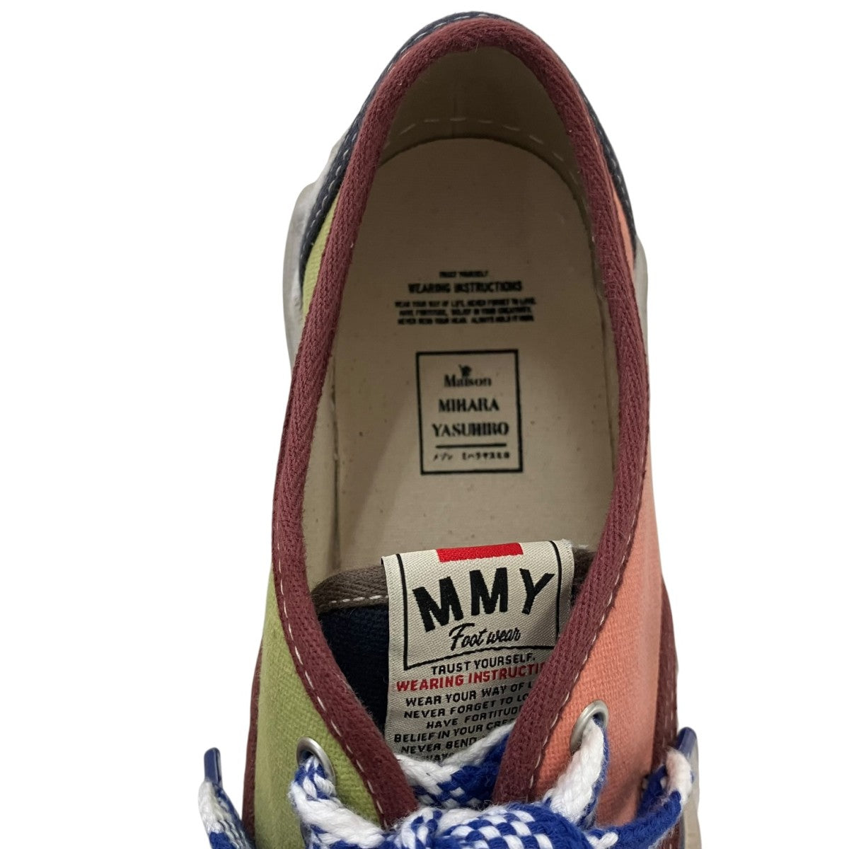 MIHARA YASUHIRO BAKER OG Sole Multi Color Canvas Low-top Sneakerベイカー オリジナルソール スニーカーA16FW737 古着・中古-6枚目のアイテム画像