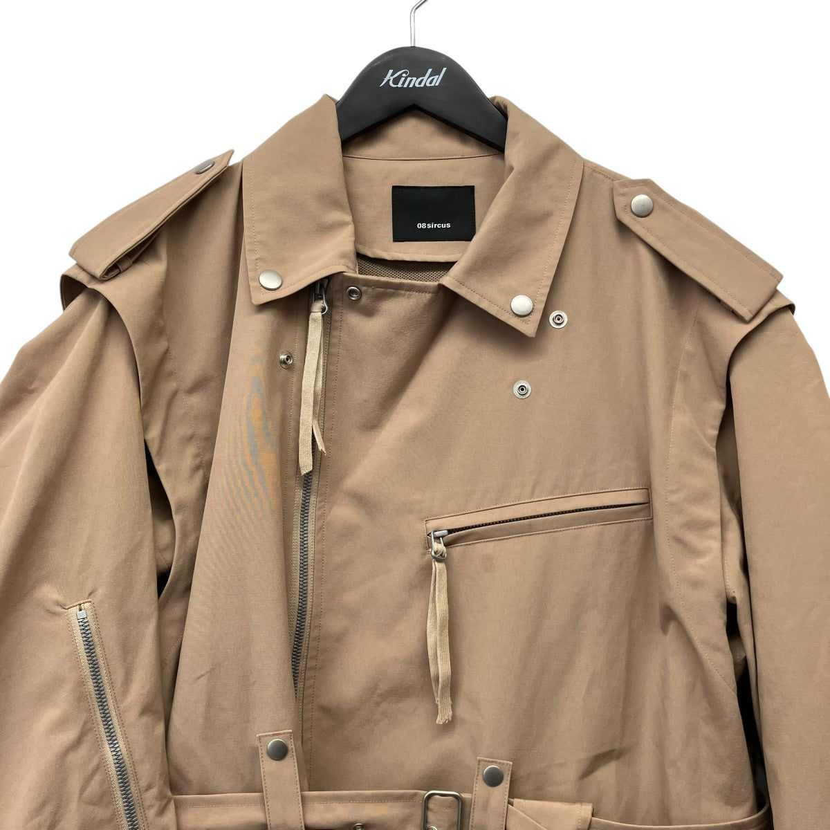 08sircus 25SSHigh count weather rider’s detachable jacketライダースジャケットS25SS-OT02 古着・中古-3枚目のアイテム画像
