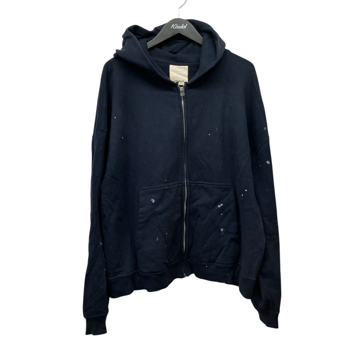 refomed 26SSFRESH MAN ZIP UP HOODIE]ペンキZIP UPパーカーRECU-055 古着・中古-1枚目のアイテム画像