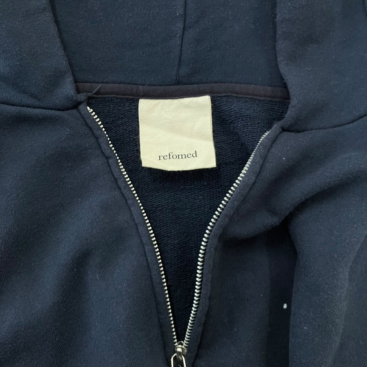 refomed 26SSFRESH MAN ZIP UP HOODIE]ペンキZIP UPパーカーRECU-055 古着・中古-3枚目のアイテム画像