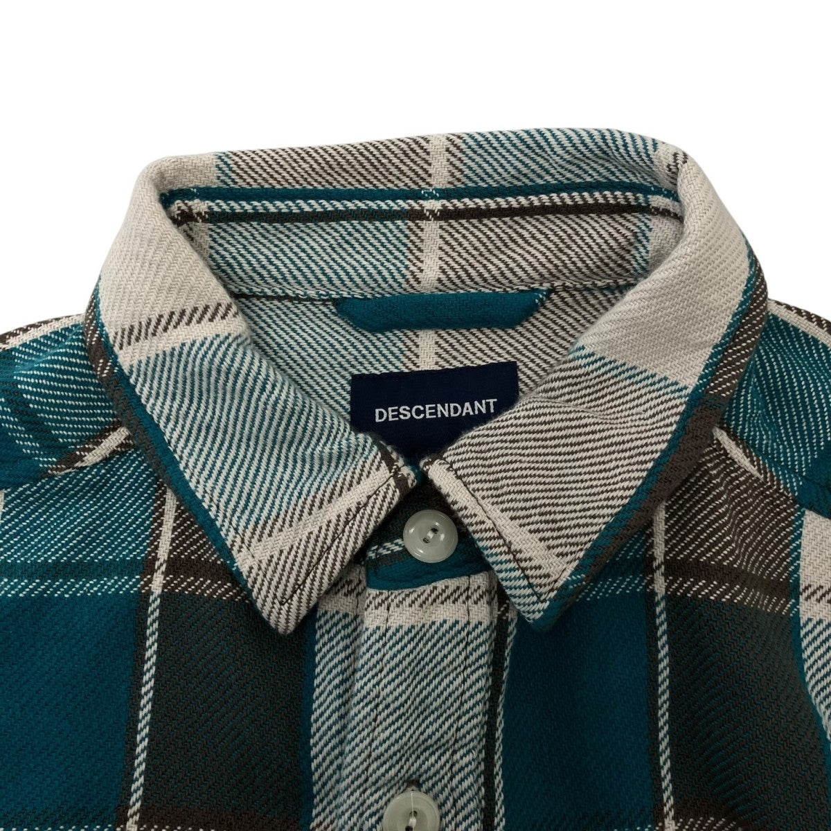 DESCNDANT 26SS参考価格\37，400 VANNING PLAID LS SHIRTコットンフランネルシャツ 古着・中古-3枚目のアイテム画像