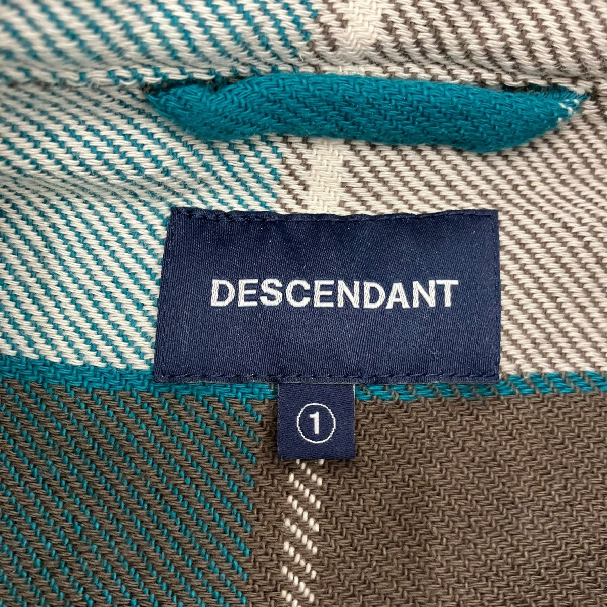 DESCNDANT 26SS参考価格\37，400 VANNING PLAID LS SHIRTコットンフランネルシャツ 古着・中古-4枚目のアイテム画像