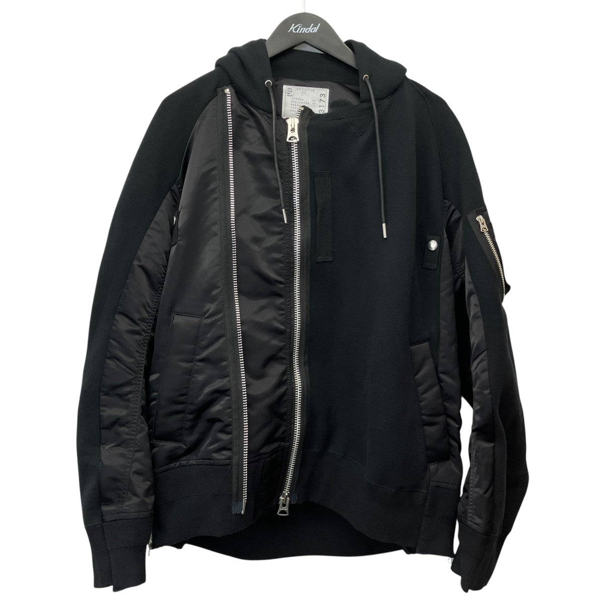 23AWSponge Sweat Hoodieスポンジスウェットナイロンツイルフーディー23-03173M