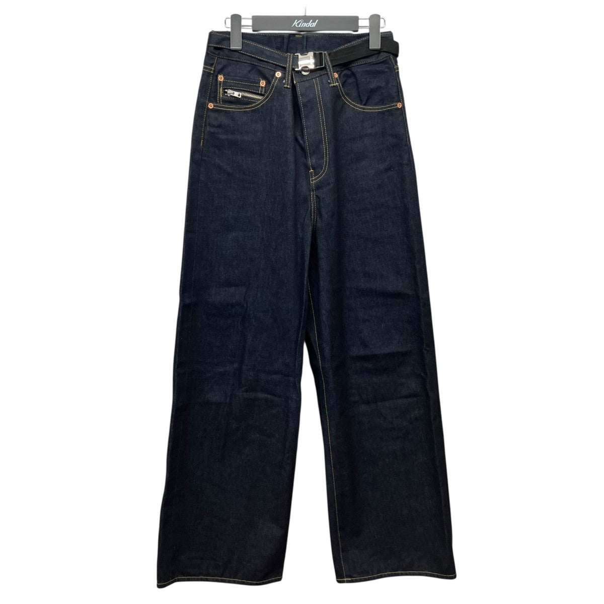 sacai 「Wide Denim Pants」ベルテッドワイドデニムパンツ 古着・中古-1枚目のアイテム画像
