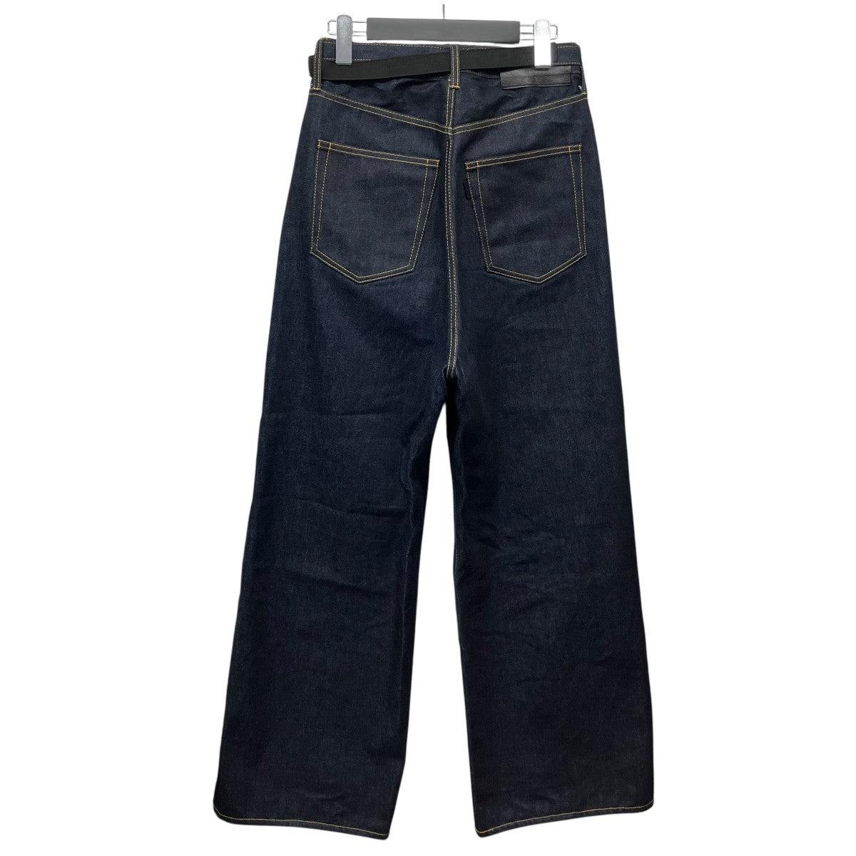 sacai 「Wide Denim Pants」ベルテッドワイドデニムパンツ 古着・中古-2枚目のアイテム画像