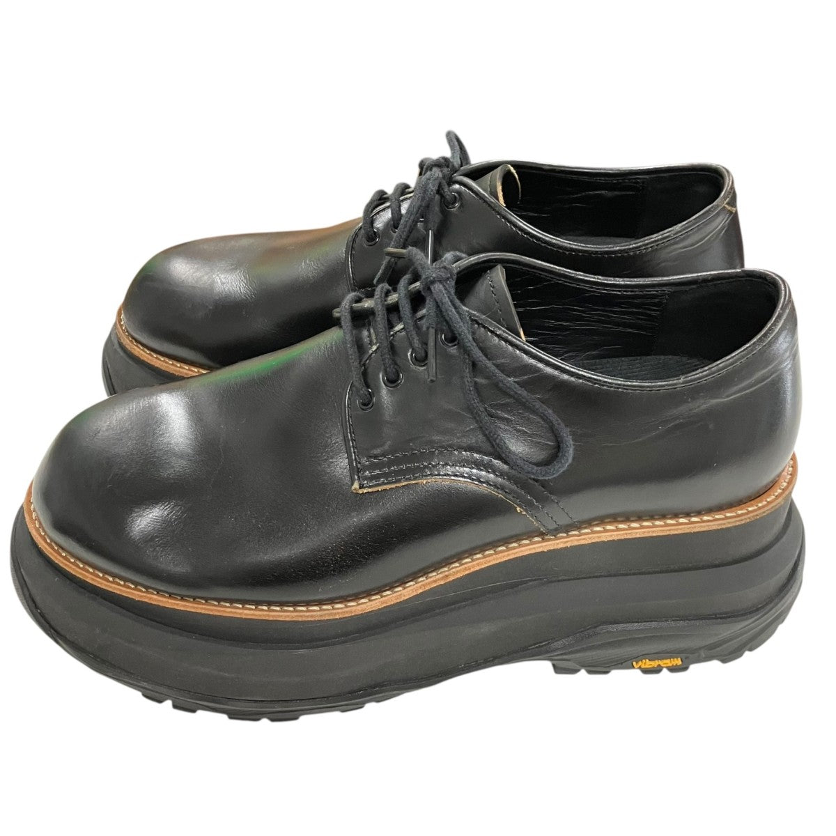 sacai 「LEATHER OXFORD」レザーオックスフォードシューズ 古着・中古-4枚目のアイテム画像