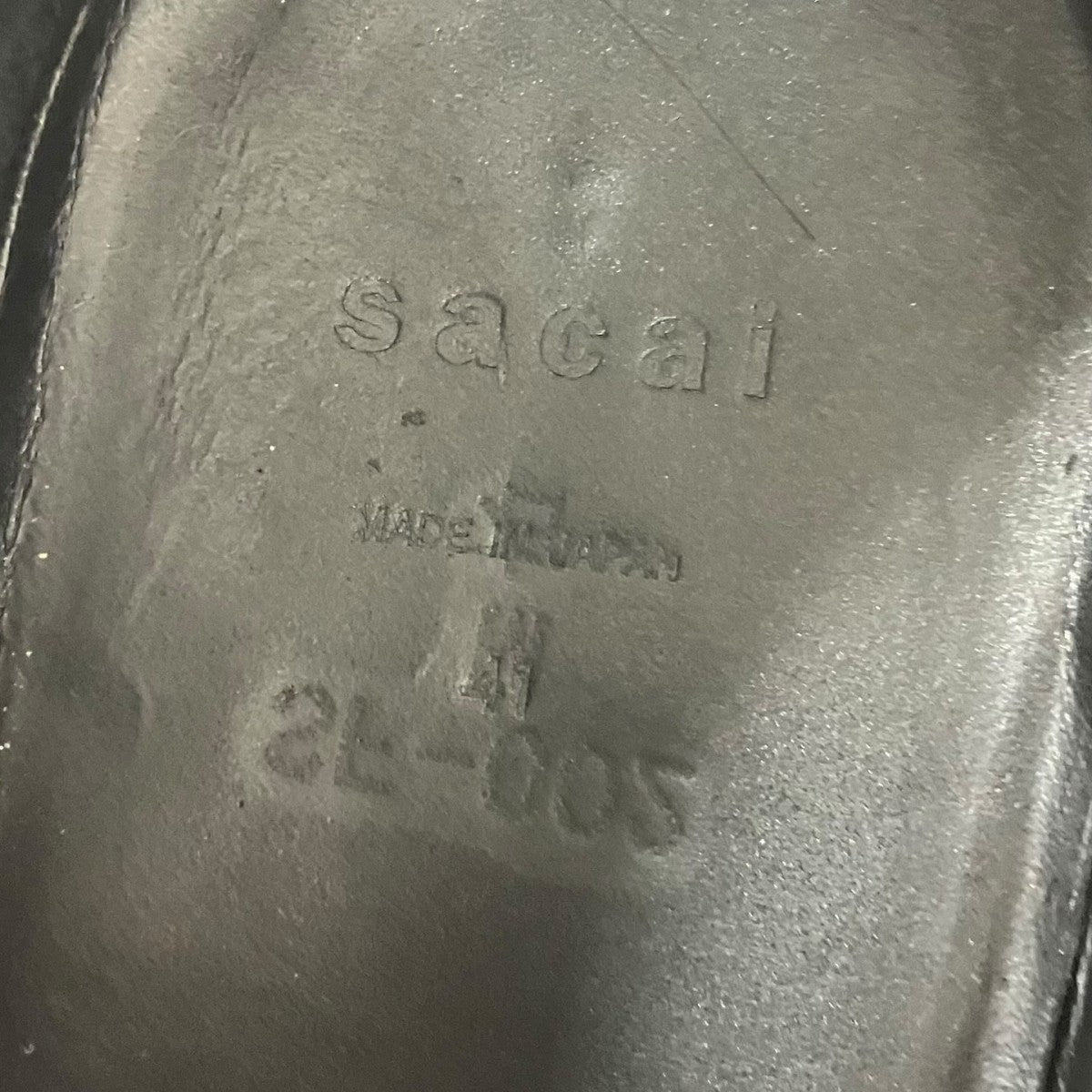 sacai 「LEATHER OXFORD」レザーオックスフォードシューズ 古着・中古-7枚目のアイテム画像