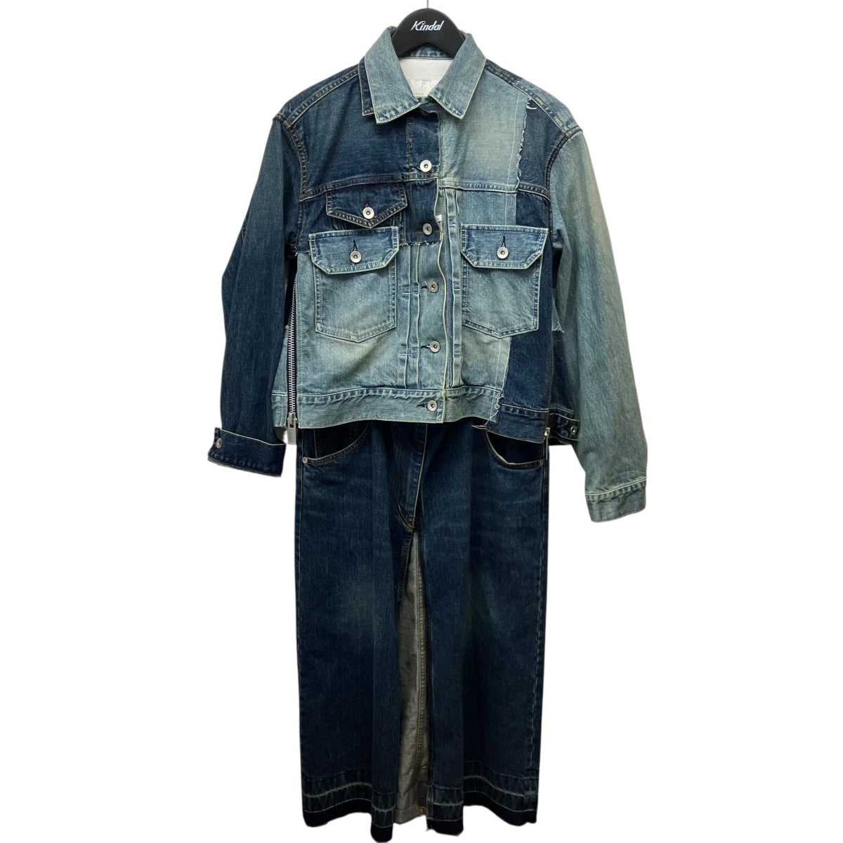 sacai リメイクデニムドッキングコート 古着・中古-1枚目のアイテム画像