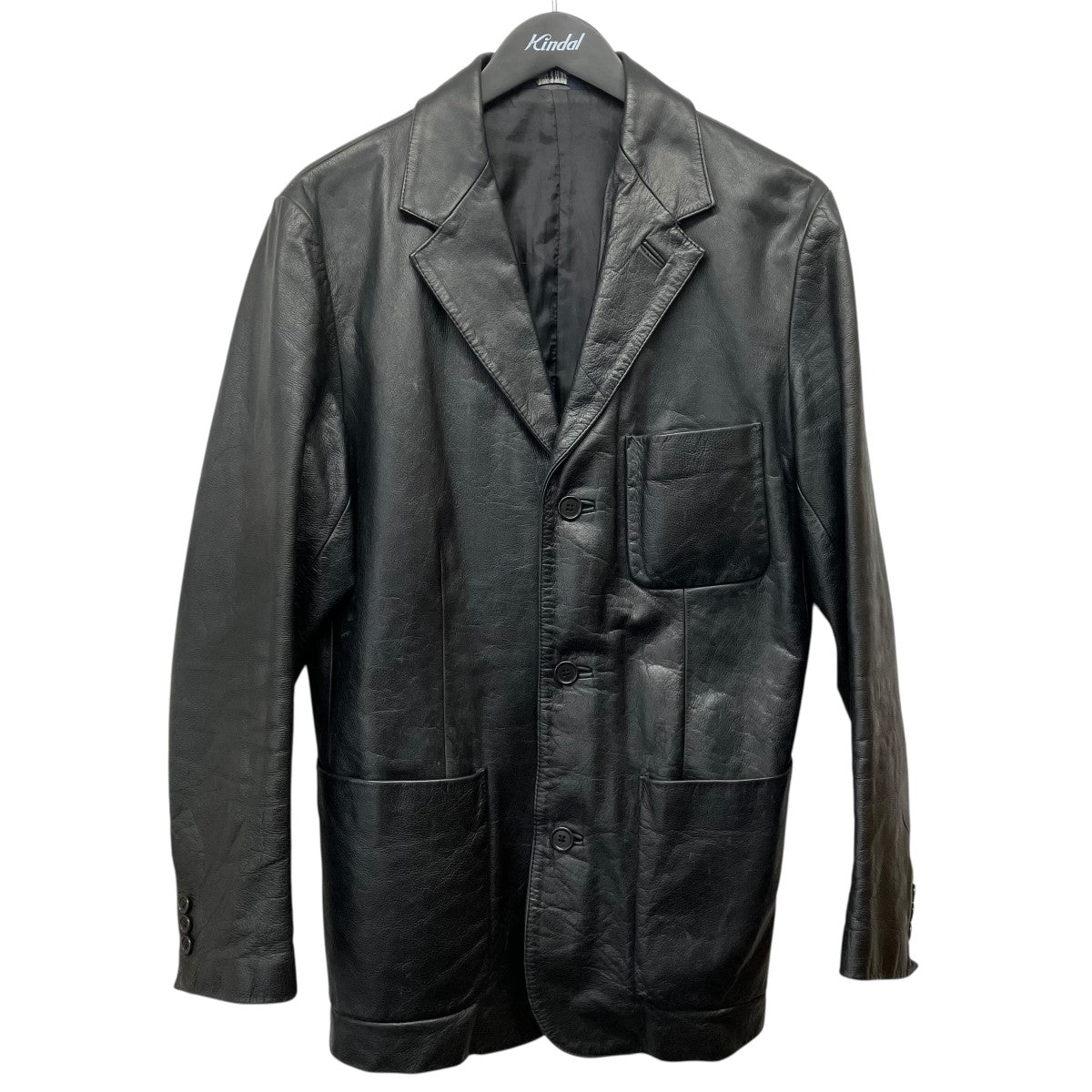 ノッチドラペル3Bレザージャケット