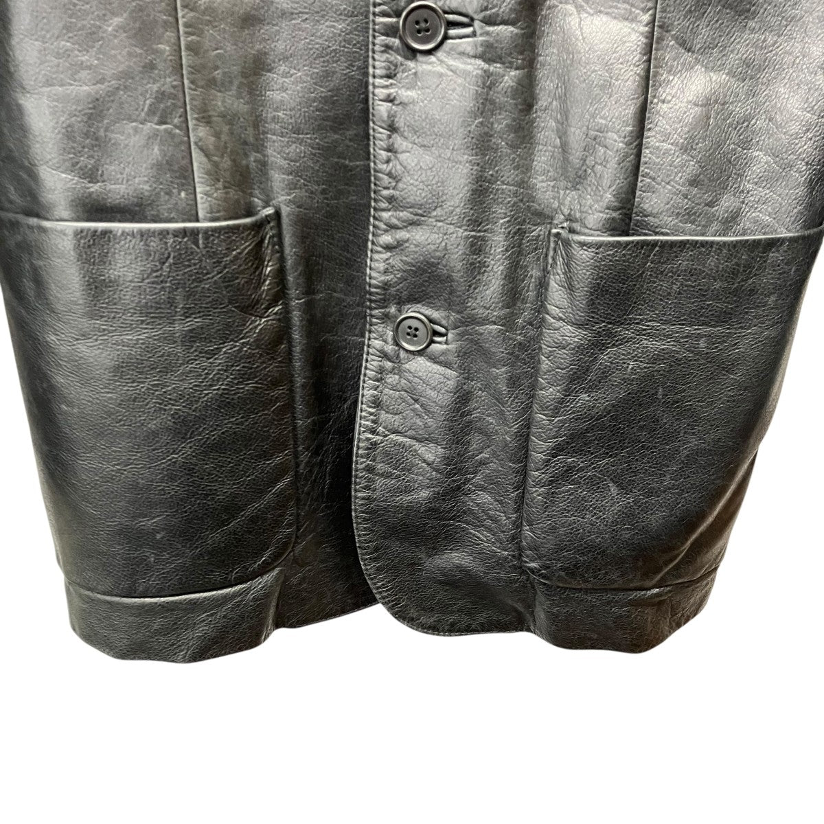 OLD GAP ノッチドラペル3Bレザージャケット 古着・中古-4枚目のアイテム画像