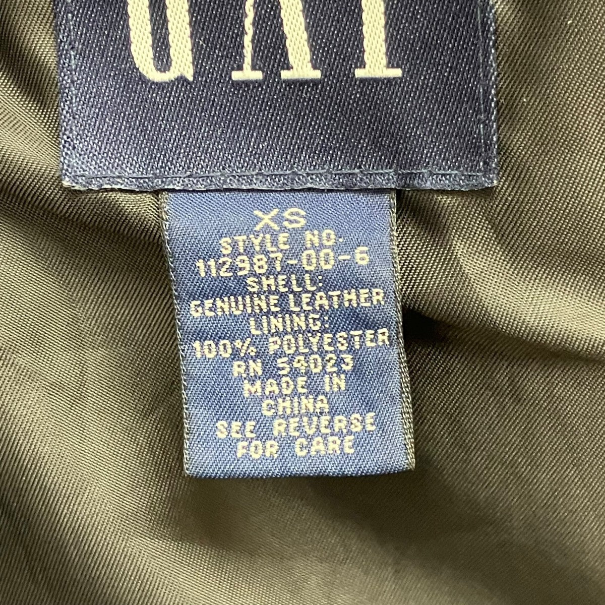 OLD GAP ノッチドラペル3Bレザージャケット 古着・中古-7枚目のアイテム画像