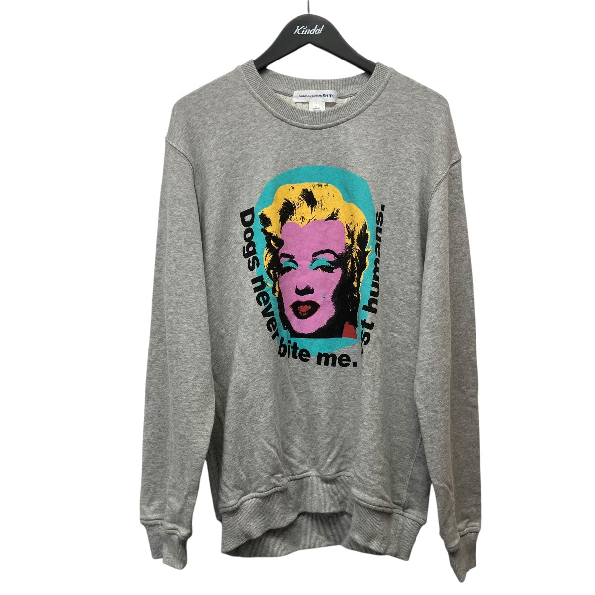 COMME des GARCONS SHIRT Andy Warhol マリリン モンロースウェットトレーナーFM-T002 古着・中古-1枚目のアイテム画像